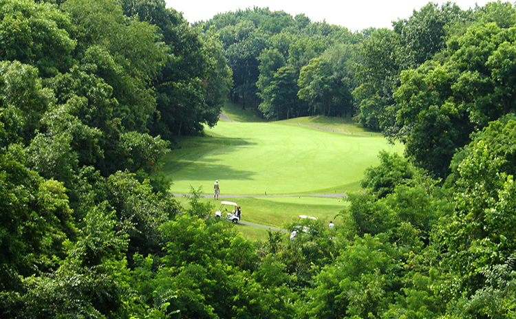 View of golf course fairway